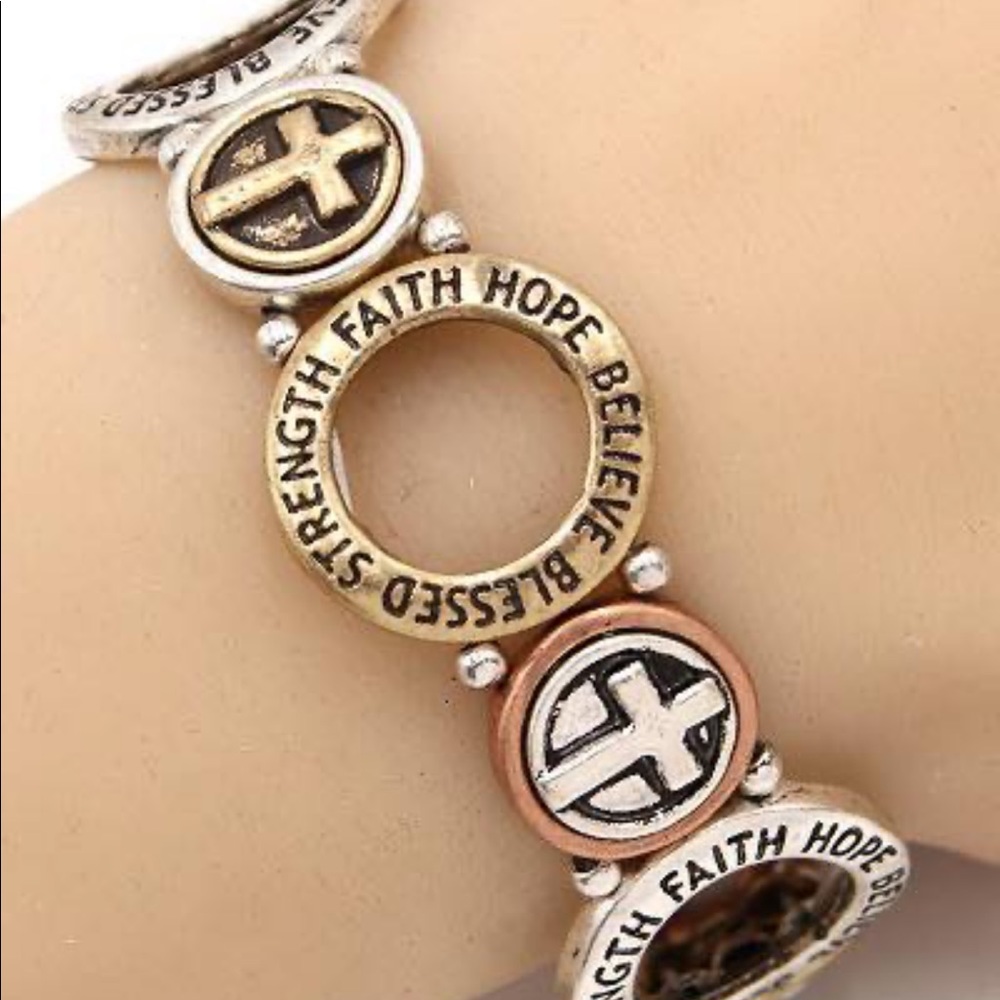 Beautiful copper & silver bracelet